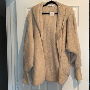 NWT Royal Standard Hooded Sherpa Cardigan